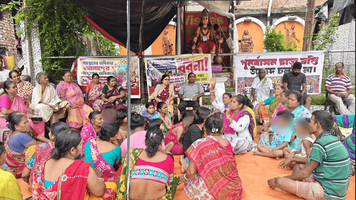 Women in Kolkata Protest Against Forced Home Evictions