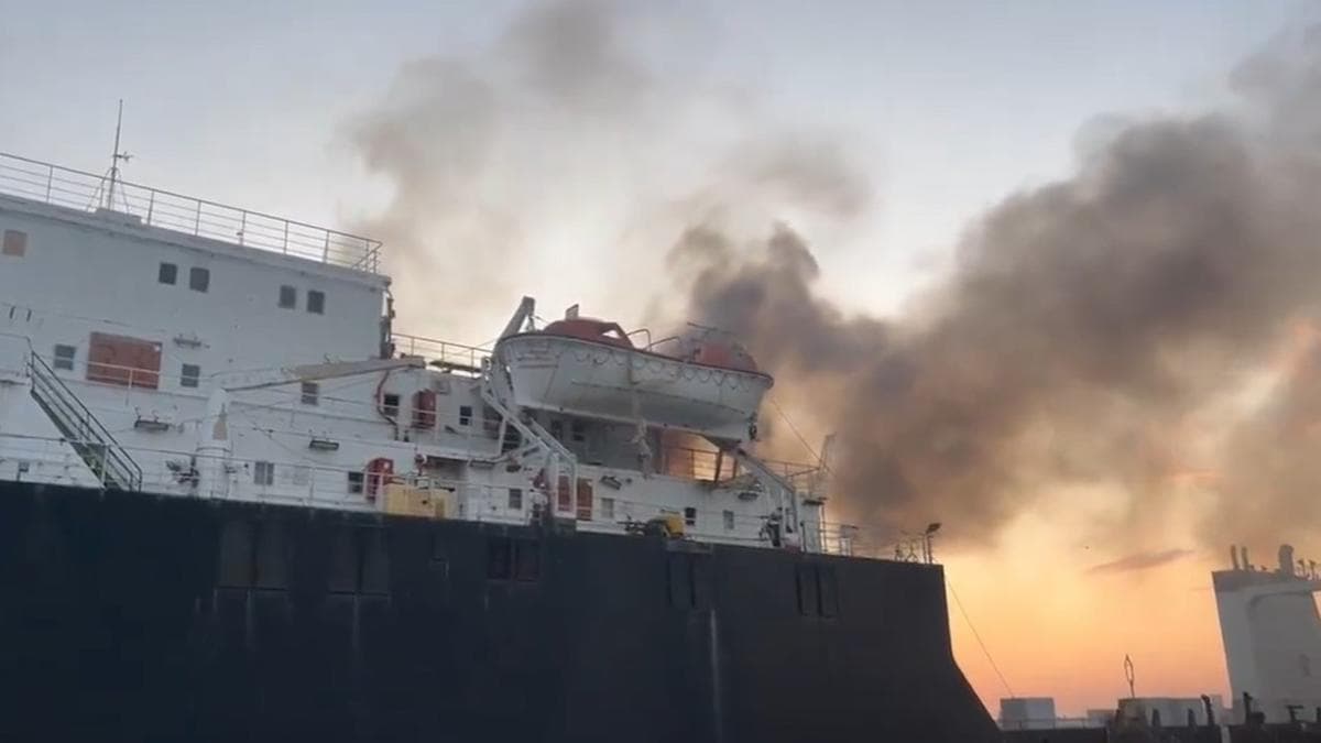Thirteen Indian sailors stuck on a ship in the Black Sea